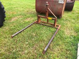 3ph HAY FORK W/TOP MOUNT 2 5/16 BALL