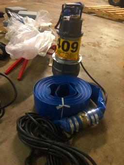 MUSTANG MP4800 SUMP PUMP & HOSE**SELLING ABSOLUTE*