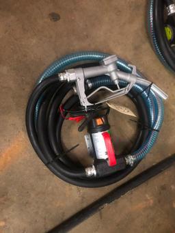 FUEL PUMP 12V W/HOSE & NOZZLE**SELLING ABSOLUTE**