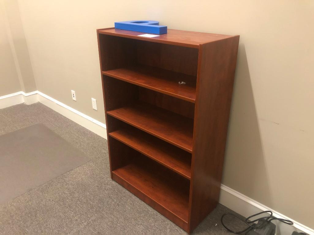 CONTENTS OF OFFICE-CHAIRS, FILE CABINET, WOODEN