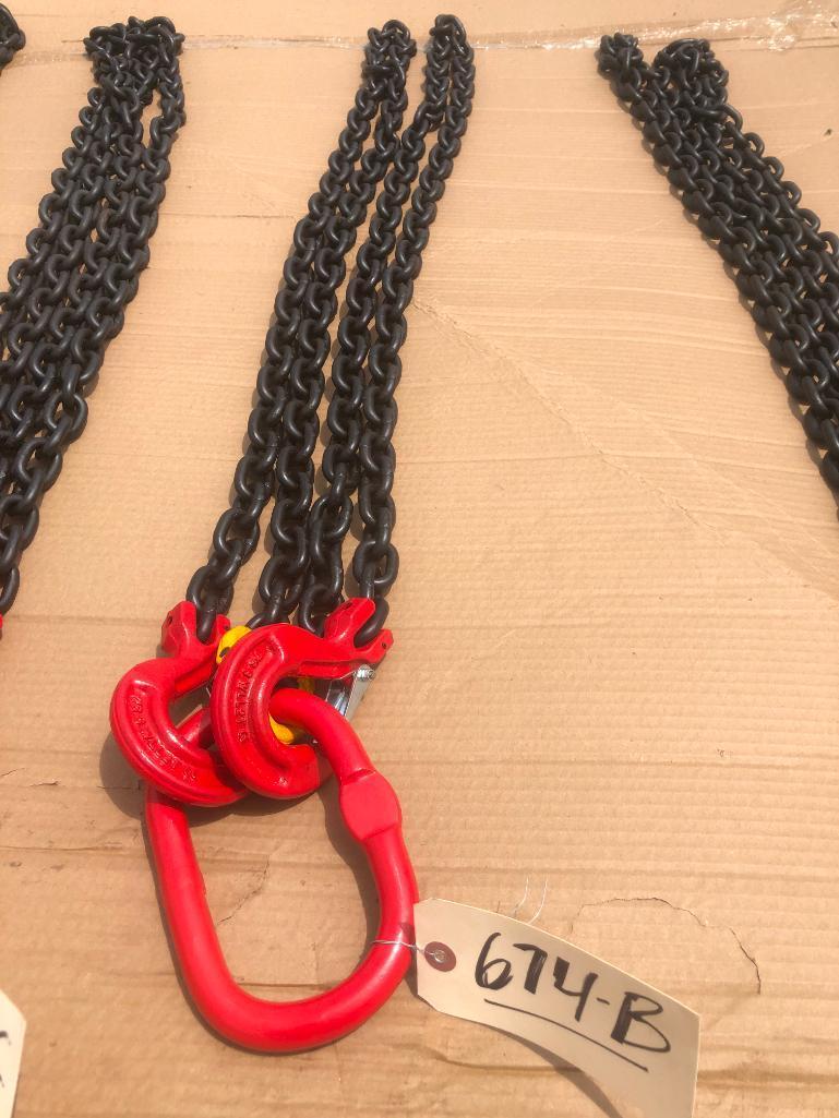 UNUSED 5/16" 7FT G80 CHAIN SLING (DOUBLE)