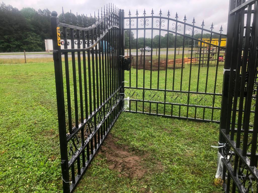 20' WROUGHT IRON GATES UNUSED