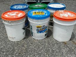 (6) 5 GAL BUCKETS PAINT (WHITE)