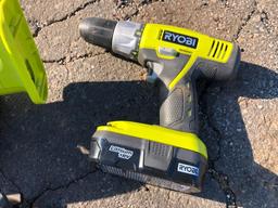 RYOBI POWER TOOLS (SAW & DRILL W/CHARGER)