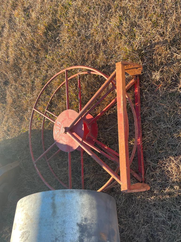 VINTAGE HAND TRUCKS, FAN, REEL, HUB CAPS