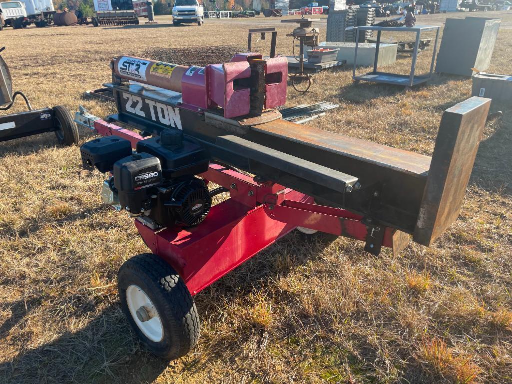 NORTH STAR 22 TON WOOD SPLITTER W/NEW ENGINE