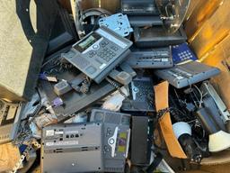 CRATE OF MISC GROCERY STORE ELECTRONICS