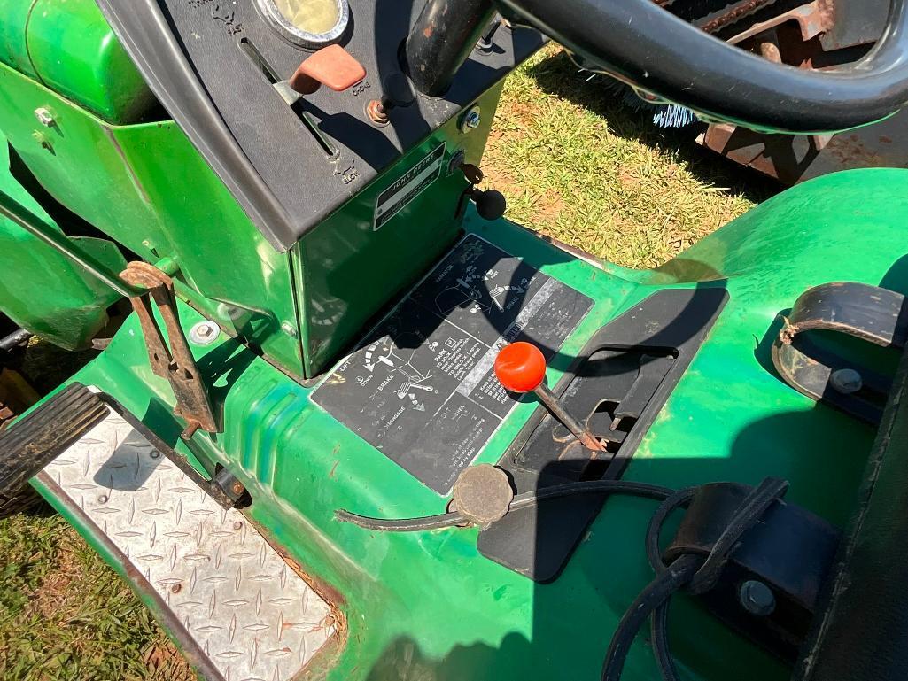 JOHN DEERE 214 RIDING MOWER W/ TILLER, 48" DECK,