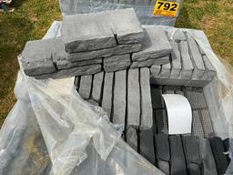 PALLET-RETAINING WALL GRAY (12"X8"X6", +/-120PCS)