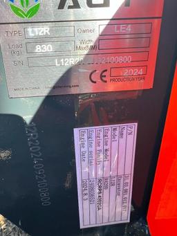 UNUSED AGT L12R MINI EXCAVATOR (GAS MOTOR, MANUAL