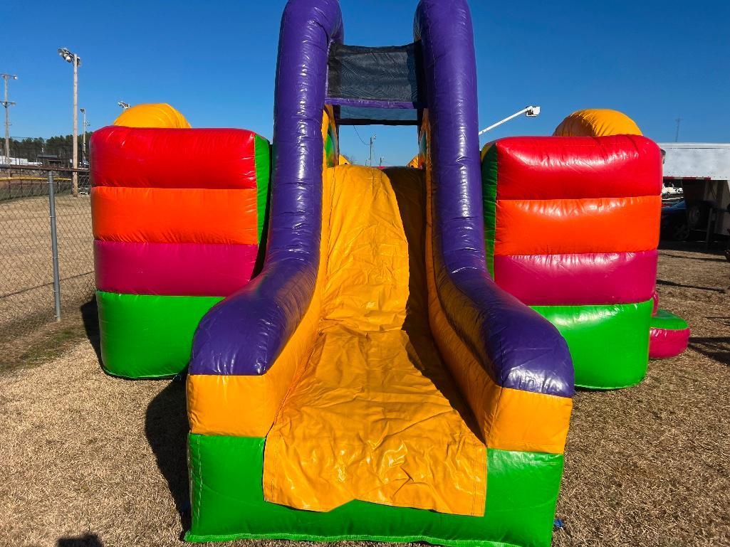 INFLATABLE DEPOT TUNNEL/SLIDE COMBO 3 (19ft Length, 16 ft Width, 10 ft height)