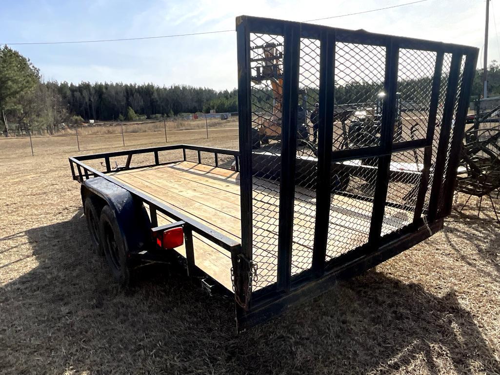 76"X16' TANDEM AXLE TRAILER **NO TITLE**