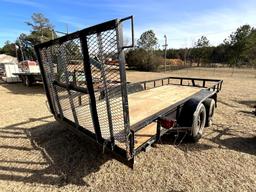76"X16' TANDEM AXLE TRAILER **NO TITLE**