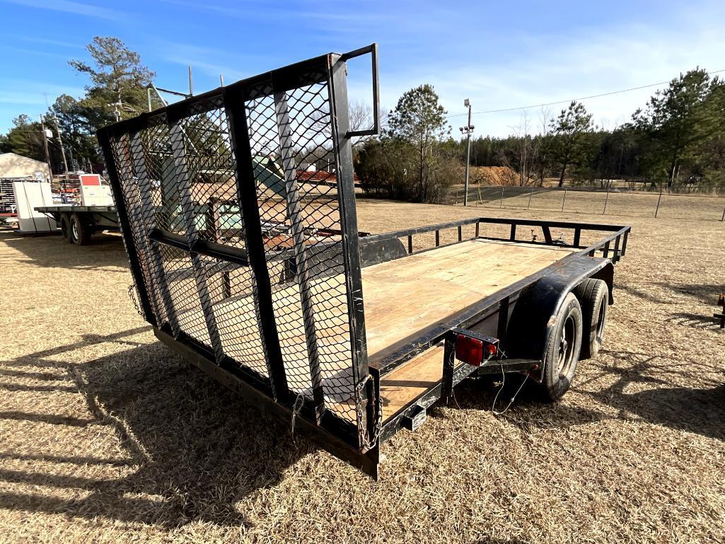76"X16' TANDEM AXLE TRAILER **NO TITLE**