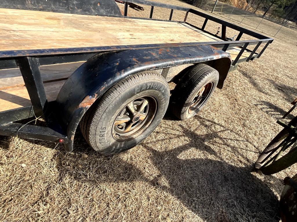 76"X16' TANDEM AXLE TRAILER **NO TITLE**