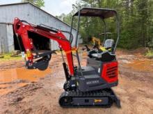UNUSED AGT MX15RX MINI EXCAVATOR (GAS MOTOR, MANUAL THUMB, OPEN STATION, SN-MX15RX2025X000111)