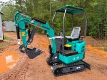 UNUSED AGT QK16R MINI EXCAVATOR (GAS MOTOR, HYDRAULIC THUMB, OPEN STATION, SN-QK16R202502060240)