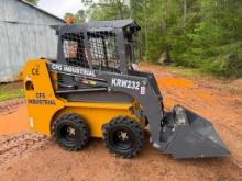UNUSED CFG INDUSTRIAL MINI SKID STEER LOADER (SOLID TIRES, GAS MOTOR, AUX. HYDRAULICS,