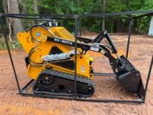 UNUSED AGT MX-MRT14 STAND ON MINI SKID STEER LOADER (420CC GAS MOTOR, AUX. HYDRAULICS, RUBBER