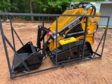 UNUSED AGT MX-CRT23 STAND ON MINI SKID STEER LOADER (RUBBER TRACKS, GAS MOTOR, AUX. HYDRAULICS, 31.5