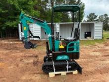 UNUSED AGT QH12R MINI EXCAVATOR (GAS MOTOR, MANUAL THUMB, OPEN STATION, SN-QH12R202502060225)