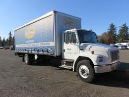 1999 FREIGHTLINER FL70 24' CURTAIN SIDE BOX TRUCK *POSSIBLE WEAK CLUTCH