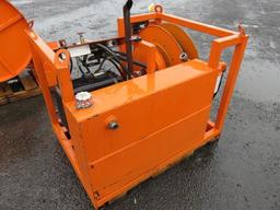 HYDRAULIC POWER UNIT W/ VANGUARD 23 HP GAS V TWIN ENGINE & HOSE REEL W/ HOSE