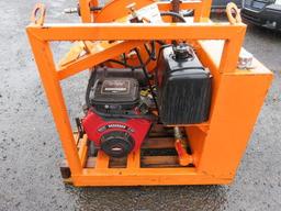 HYDRAULIC POWER UNIT W/ VANGUARD 23 HP GAS V TWIN ENGINE & HOSE REEL W/ HOSE