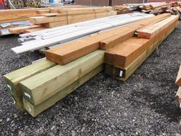 LOT OF ASSORTED LUMBER (PRESSURE TREATED)