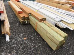LOT OF ASSORTED LUMBER (PRESSURE TREATED)