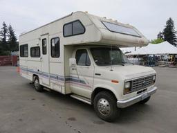 1991 TIOGA MONTARA 24' CLASS C MOTORHOME BY FLEETWOOD ON A FORD E-350 CHASSIS