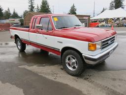 1991 FORD F250 XLT LARIAT EXTENDED CAB PICKUP *BRANDED TITLE - TOTALED RECONSTRUCTED
