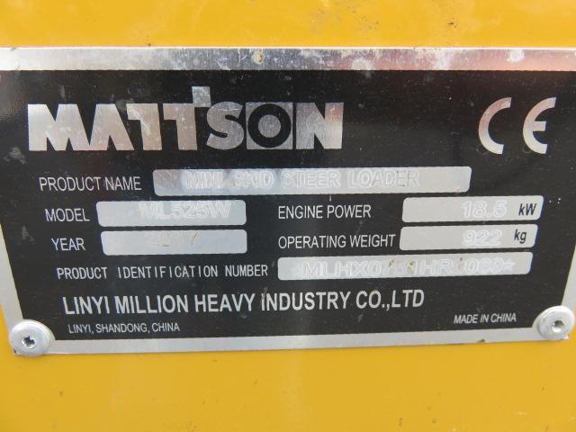 MATTSON ML525W MINI SKID STEER WHEEL LOADER