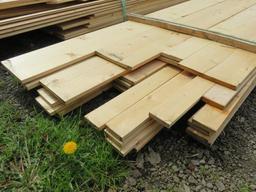 LOT OF ASSORTED SIZE & LENGTH PINE BOARDS