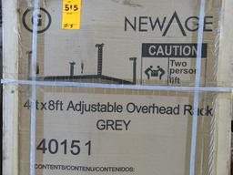 (3) NEW AGE 4' X 8' ADJUSTABLE OVERHEAD RACK