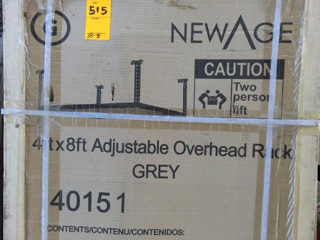 (3) NEW AGE 4' X 8' ADJUSTABLE OVERHEAD RACK