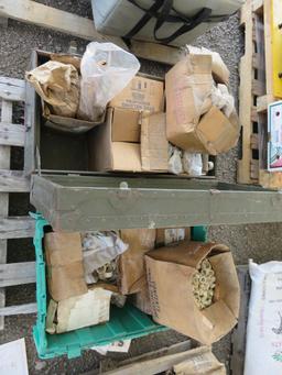 (2) TOTES OF ASSORTED SIZE STUD WELDING ARC SHIELDS
