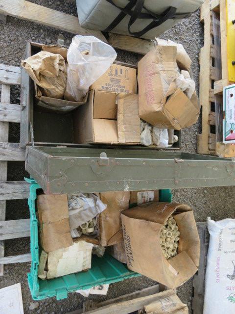 (2) TOTES OF ASSORTED SIZE STUD WELDING ARC SHIELDS