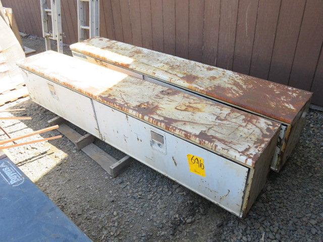 (2) STAHL 8' 2 DOOR TRUCK TOOL/MATERIAL BOXES