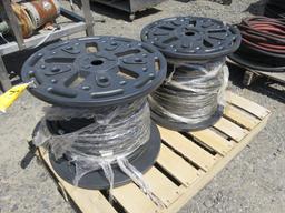 PALLET W/(2) ROLLS OF 300 P.S.I. AIR HOSE