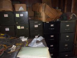 APPROXIMATELY (12) METAL FILE CABINETS