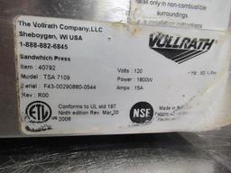 VOLLRATH CAYENNE SANDWICH PRESS