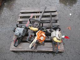 (4) ASSORTED GAS POWERED HEDGE TRIMMERS