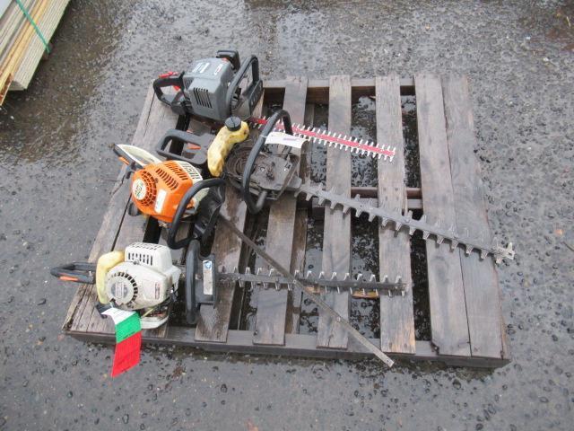 (4) ASSORTED GAS POWERED HEDGE TRIMMERS