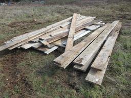 ASSORTED 2'' X 12'' & 2'' X 10'' WOOD BOARDS