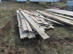 ASSORTED 2'' X 12'' & 2'' X 10'' WOOD BOARDS