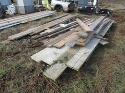 ASSORTED 2'' X 12'' & 2'' X 10'' WOOD BOARDS