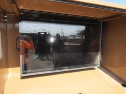 KNAACK 118-01 DATA VAULT COMMUNICATION CENTER W/ 46'' MONITOR, HP LASERJET PRO 200 PRINTER, CYBER