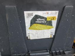(23) PLASTIC TOTES W/ LIDS