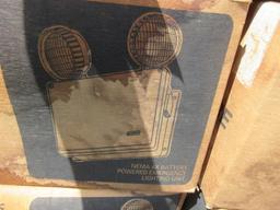 ASSORTED ELECTRICAL PARTS, (5) NEMA 4X BATTERY POWERED EMERGENCY LIGHTING UNITS, & ASSORTED LIGHT